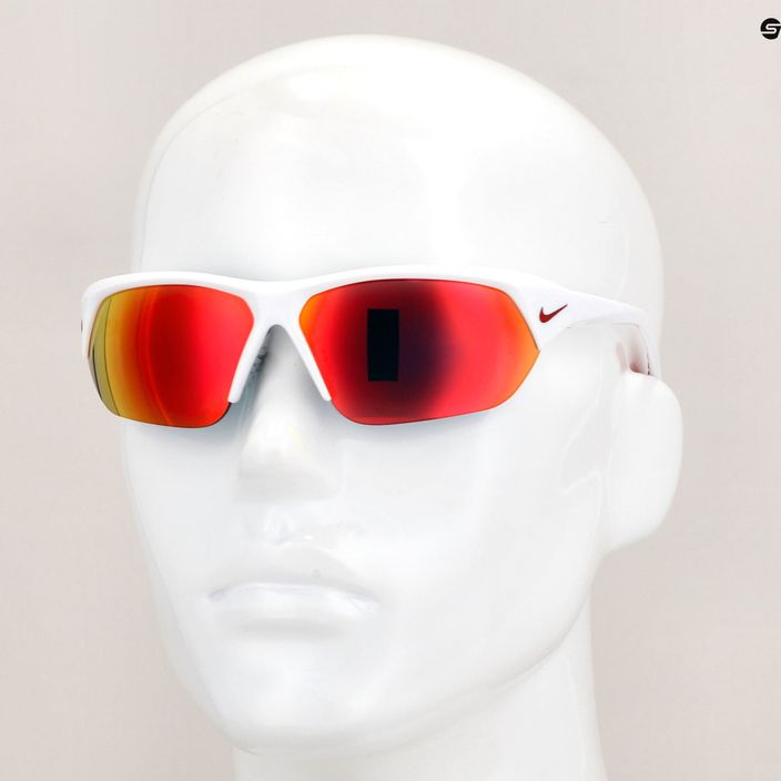 Мъжки слънчеви очила Nike Skylon Ace бяло/сиво с червено огледало 6