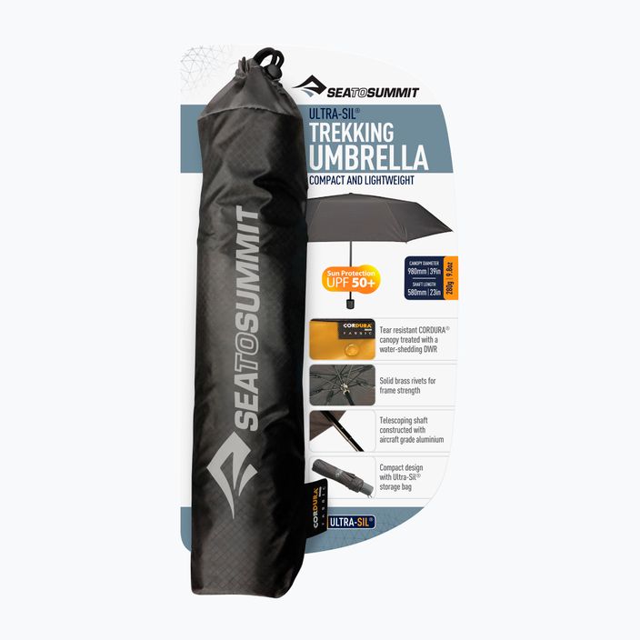 Sea to Summit Ultra-Sil Umbrella чадър за туризъм черен 2