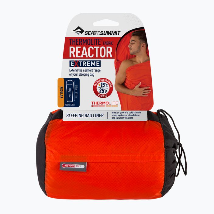 Sea to Summit Reactor Extreme Thermolite Mummy Liner Red AREACTEX