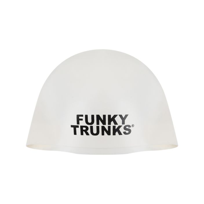 FUNKY TRUNKS Куполна състезателна шапка за плуване бяла FT980039200 2