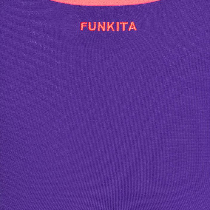 Дамски бански костюм Funkita с една каишка лилав пунш 4