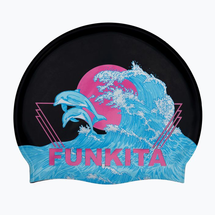 Funkita Силиконова шапка за плуване черна шапка FS997155800