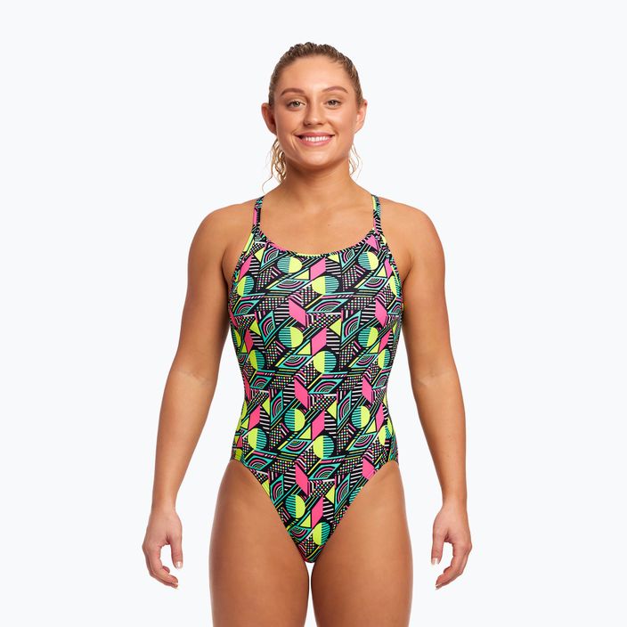 Дамски бански от една част Funkita Diamond Back One Piece dot matrix 5