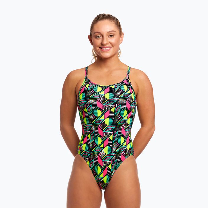 Дамски бански от една част Funkita Diamond Back One Piece dot matrix 6