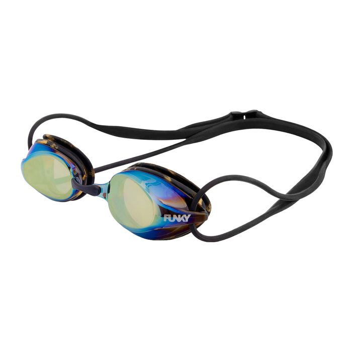 Очила за плуване Funky Training Machine Очила за плуване с пукнатини злато 2
