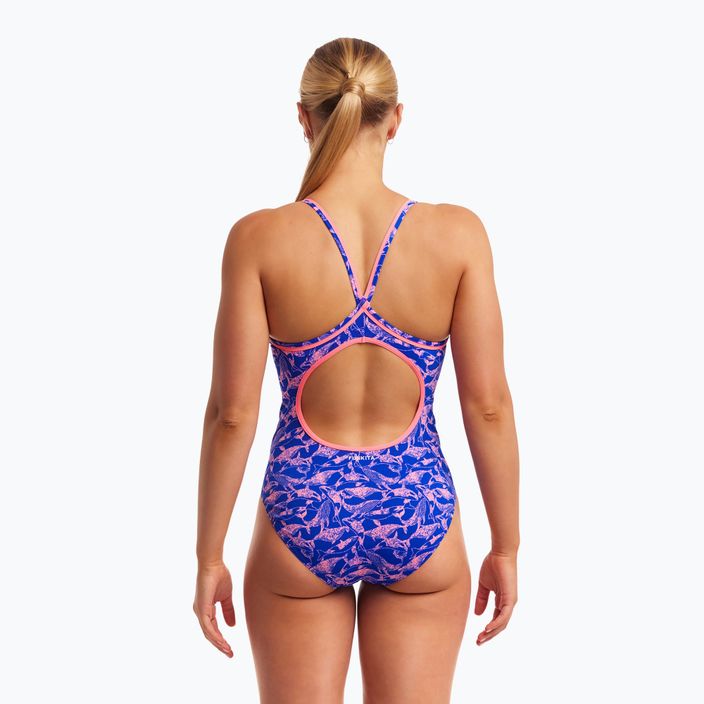 Дамски бански Funkita Diamond Back One Piece minky pinky 4