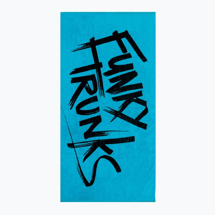 Funky Trunks Памучна жакардова кърпа с етикет синьо 4