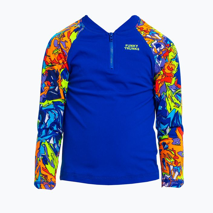 Детски бански Funky Trunks Zippy Rash Vest Смесена бъркотия