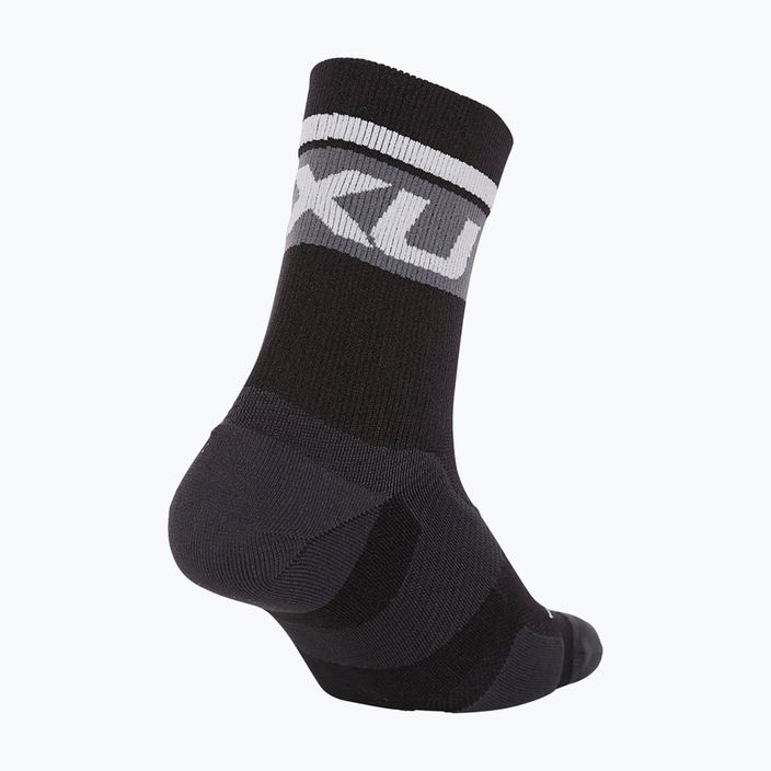 2XU Vectr Cushion Crew спортни чорапи черно и бяло UA5053E 2