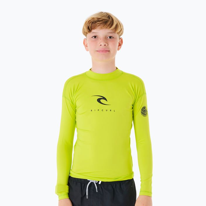 Rip Curl Corps Rash Vest детска тениска за плуване 4078 green 11MBRV