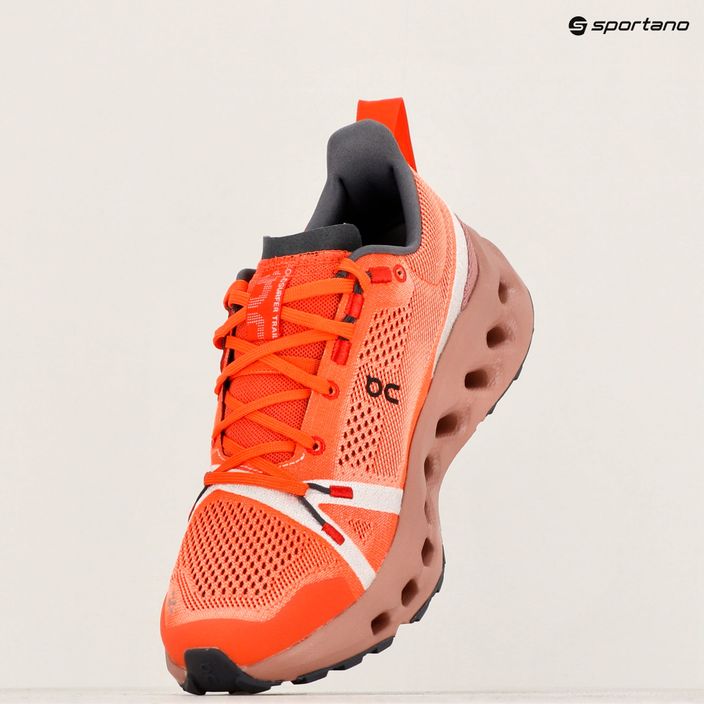 Мъжки обувки за бягане On Running Cloudsurfer Trail flame/dustrose 17