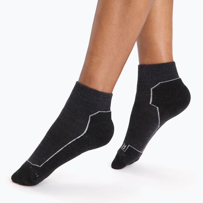 Дамски чорапи за туризъм Icebreaker Hike+ Light Mini grey 105098 2