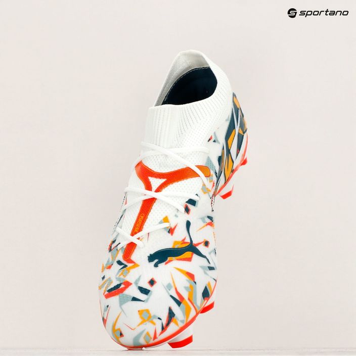 PUMA Future 7 Match Creativity FG/AG white/ocean tropic/turquoise surf/hot heat/sunstream футболни обувки 16