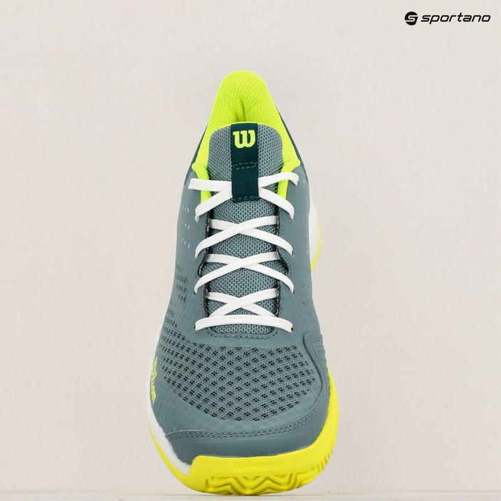 Wilson Kaos Stroke 2.0 мъжки обувки за тенис stormy sea/deep teal/safety yellow 13