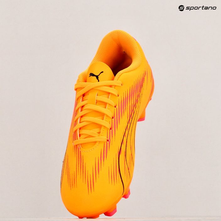 Детски футболни обувки PUMA Ultra Play FG/AG Jr sunset glow/puma black/sun stream 9