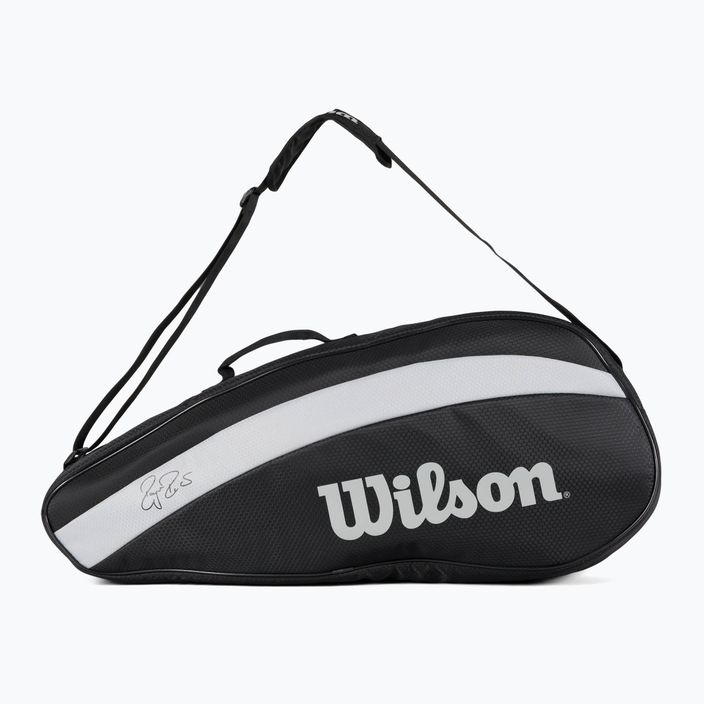 Чанта за тенис Wilson Rf Team 3 Pack black and white WR8005801 2