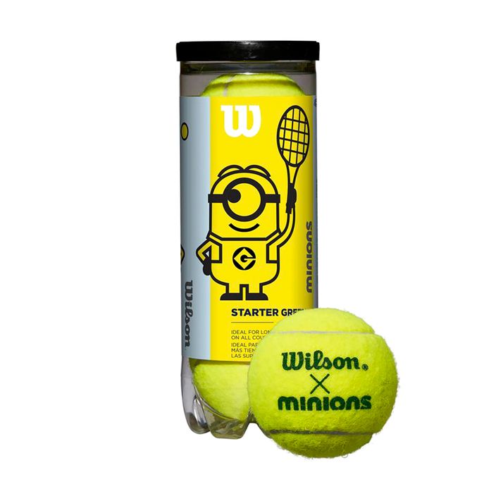 Wilson Minions Stage 1 детски топки за тенис 3 бр. жълти WR8202501 2
