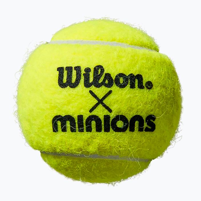 Детски топки за тенис Wilson Minions Tennis 3 бр. жълти WR8202401 4