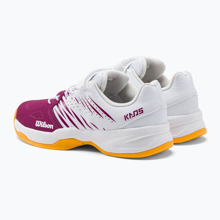Детски обувки за тенис Wilson Kaos K 2.0 в бяло и розово WRS329190 3