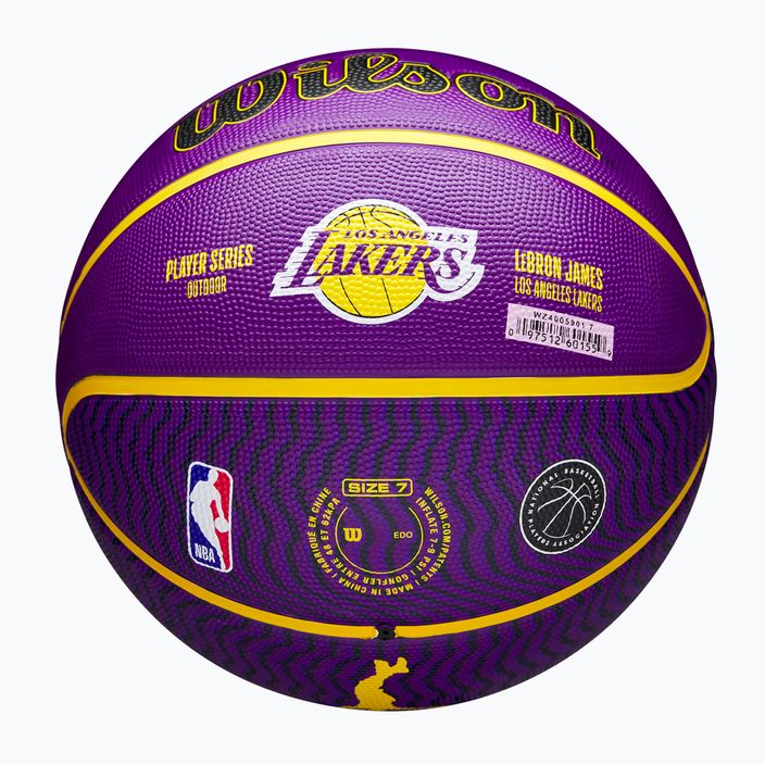 Wilson NBA Player Icon Outdoor Lebron баскетбол WZ4005901XB7 размер 7 7