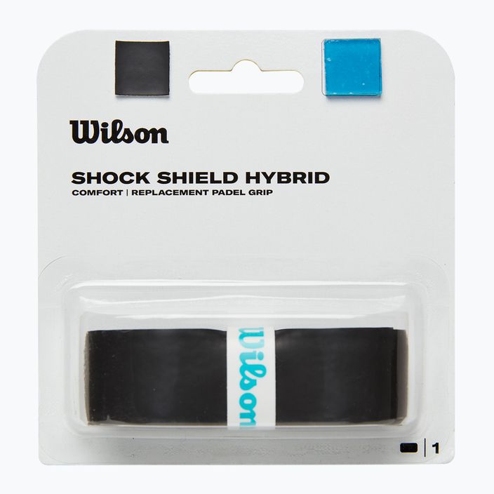 Обвивка за ракета Wilson Shock Shield Hyb Padel черна 2