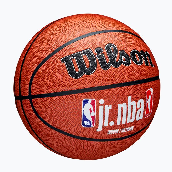 Wilson NBA JR Fam Logo баскетбол на закрито на открито кафяв размер 6 2