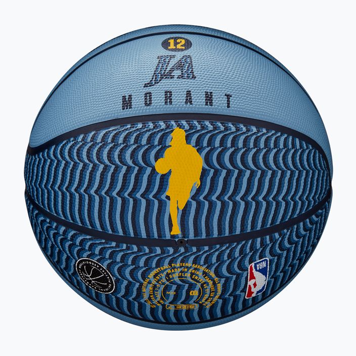 Уилсън NBA играч икона открит баскетбол Morant син размер 7 6