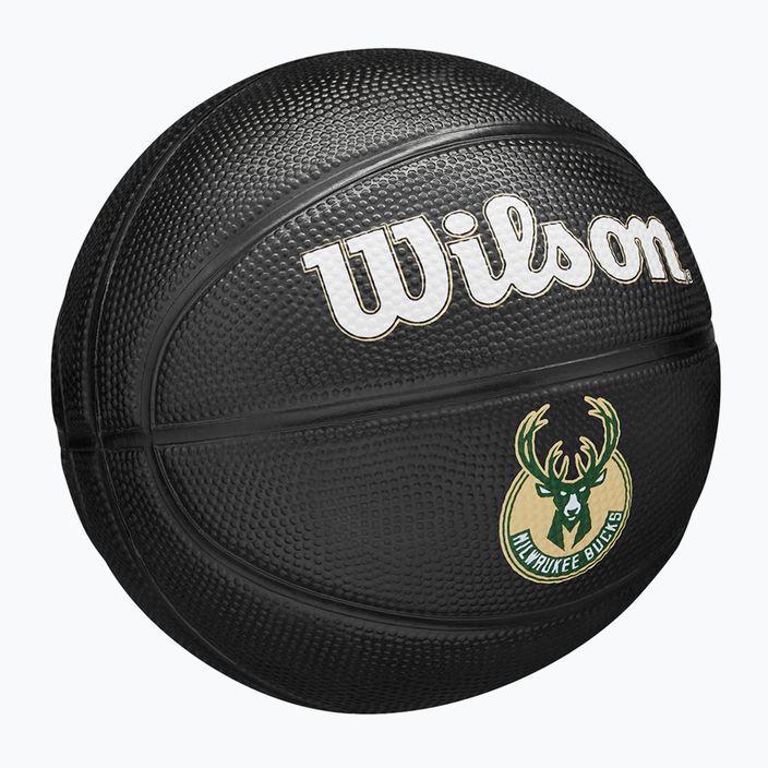 Wilson NBA Team Tribute Mini Milwaukee Bucks баскетбол WZ4017606XB3 размер 3 2