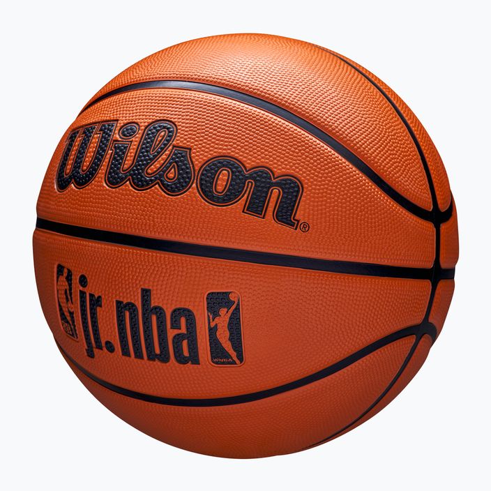 Детски баскетболен Wilson NBA JR Drv Fam Logo кафяв размер 5 3