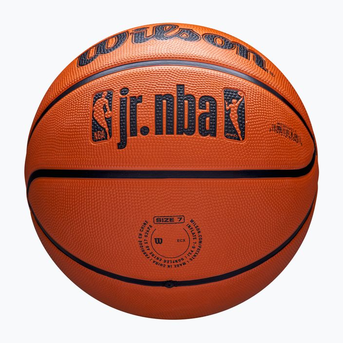 Детски баскетболен Wilson NBA JR Drv Fam Logo кафяв размер 5 5