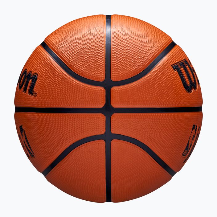 Детски баскетболен Wilson NBA JR Drv Fam Logo кафяв размер 5 6