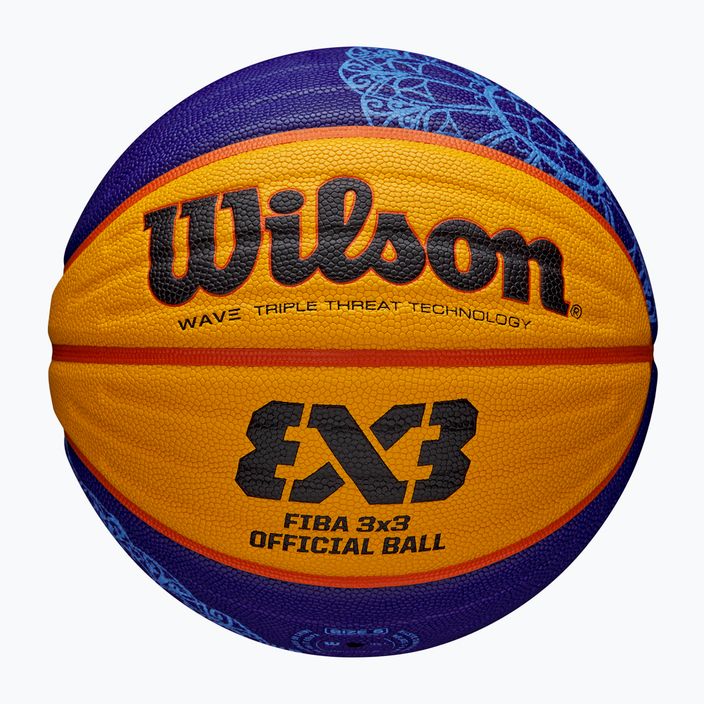 Wilson Fiba 3X3 Replica Paris 2004 баскетбол синьо/жълто размер 6