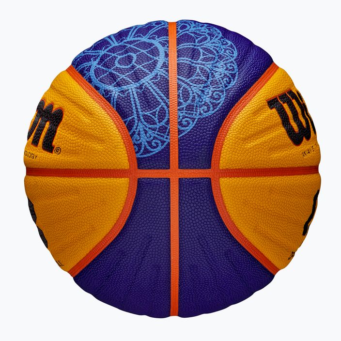 Wilson Fiba 3x3 Game Ball Paris Retail баскетбол 2024 синьо/жълто размер 6 6