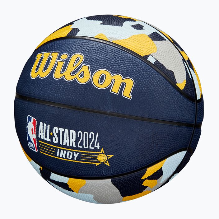 Wilson 2024 NBA All Star Mini детска баскетболна топка + кутия кафява размер 3 3