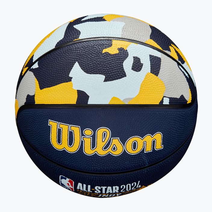 Wilson 2024 NBA All Star Mini детска баскетболна топка + кутия кафява размер 3 4