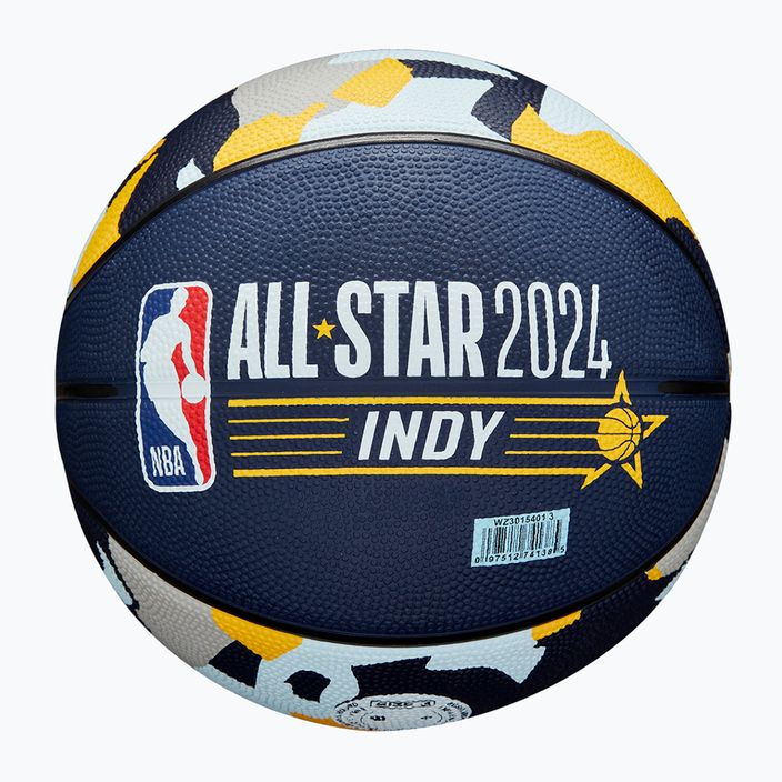 Wilson 2024 NBA All Star Mini детска баскетболна топка + кутия кафява размер 3 6