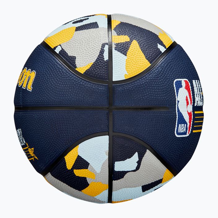 Wilson 2024 NBA All Star Mini детска баскетболна топка + кутия кафява размер 3 7