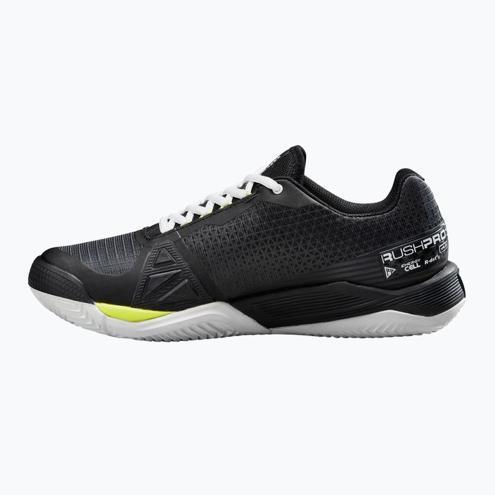 Мъжки обувки за тенис Wilson Rush Pro 4.0 Clay black/white/safety yellow 10