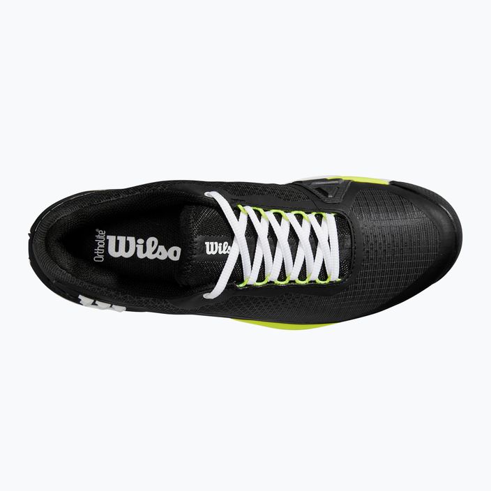 Мъжки обувки за тенис Wilson Rush Pro 4.0 Clay black/white/safety yellow 12