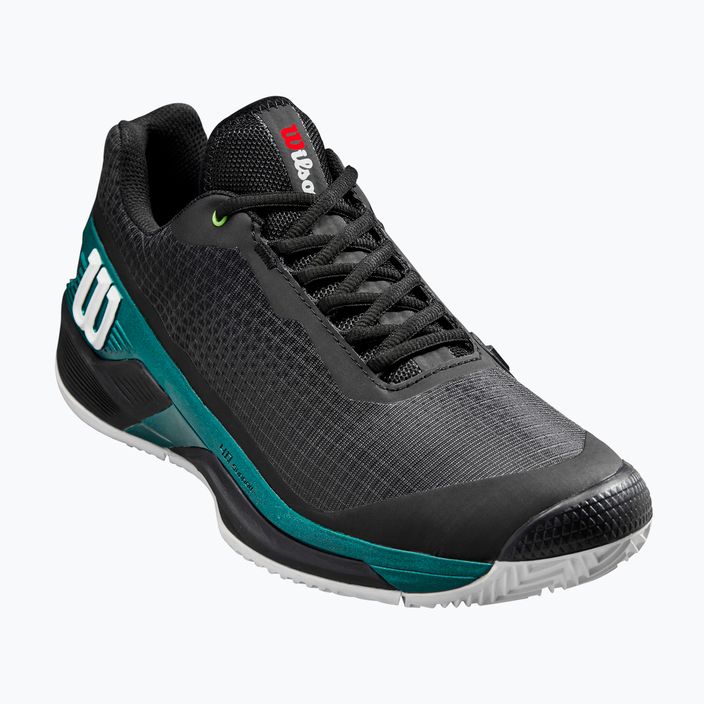 Мъжки обувки за тенис Wilson Rush Pro 4.0 Blade Clay black/black/deep teal 8