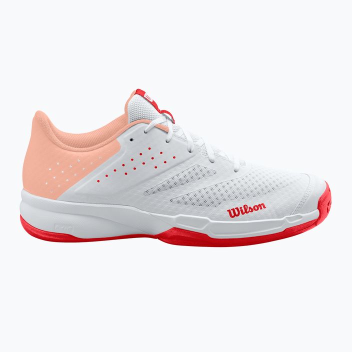 Дамски обувки за тенис Wilson Kaos Stroke 2.0 white/peach perfait/infrared 9