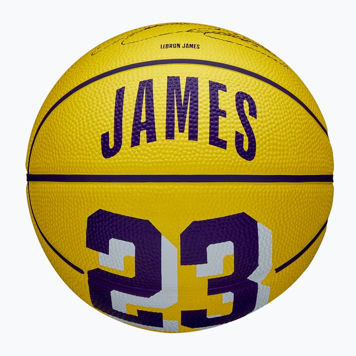 Wilson NBA Player Icon Mini Lebron yellow размер 3 детски баскетболни