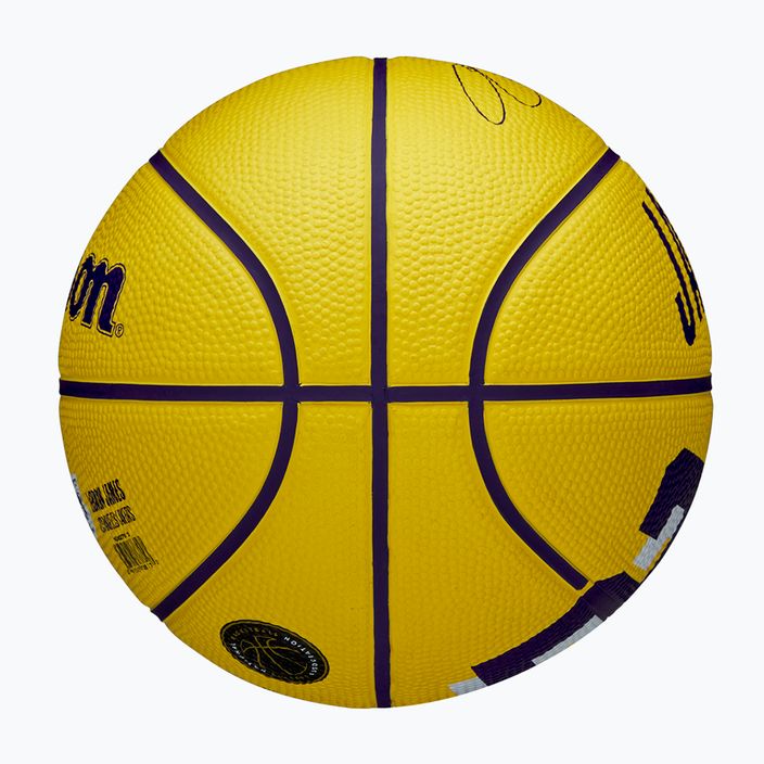 Wilson NBA Player Icon Mini Lebron yellow размер 3 детски баскетболни 7