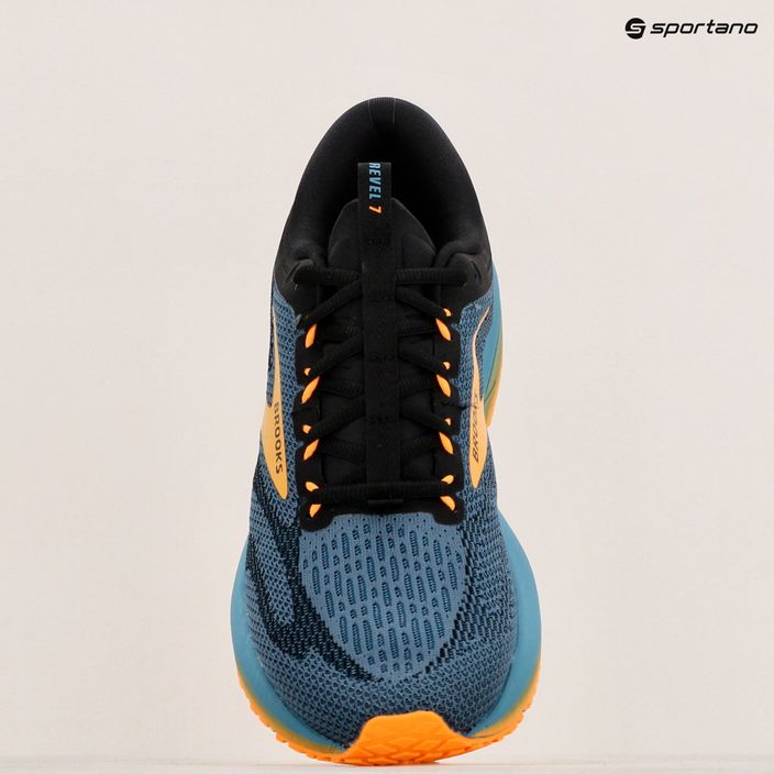 Мъжки обувки за бягане Brooks Revel 7 storm blue/black/orange pop 10