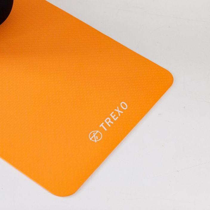 Килимче за йога Trexo TPE 6 мм оранжево YM-110 10