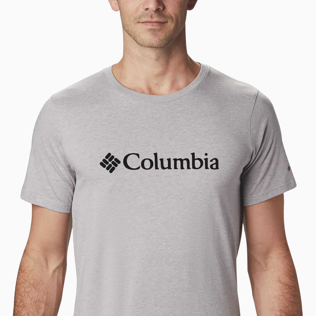 Мъжка тениска Columbia CSC Basic Logo сива heather 2