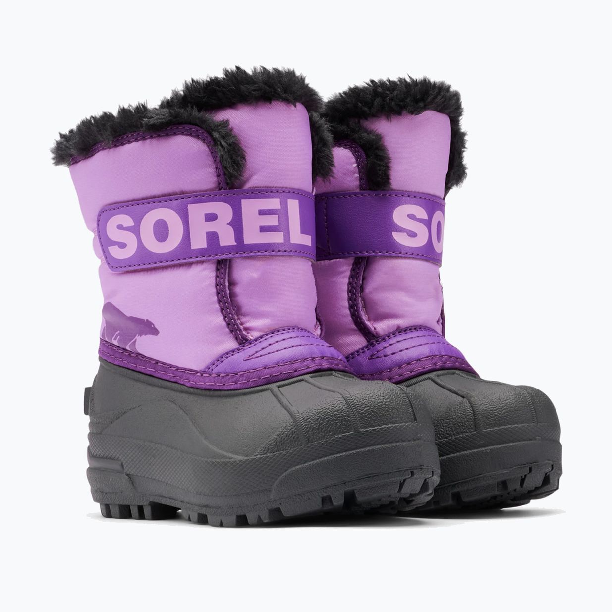 Детски ботуши за сняг Sorel Snow Commander gumdrop/purple violet 9