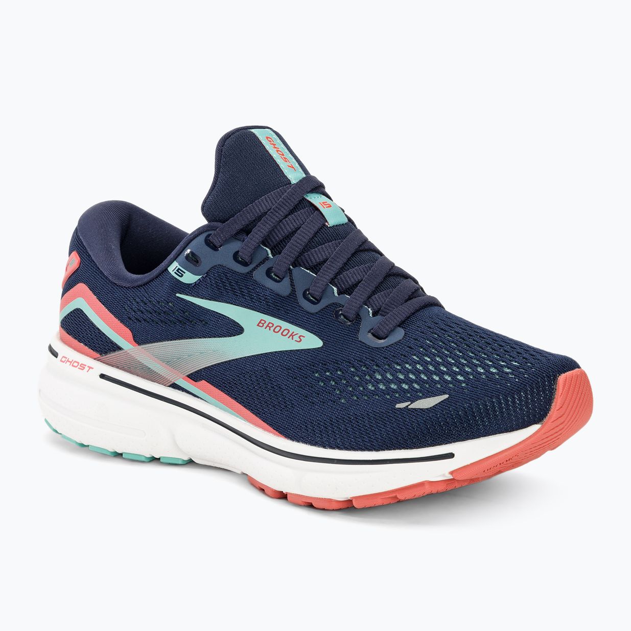 Brooks Ghost 15 дамски обувки за бягане peacoat/canal blue/rose