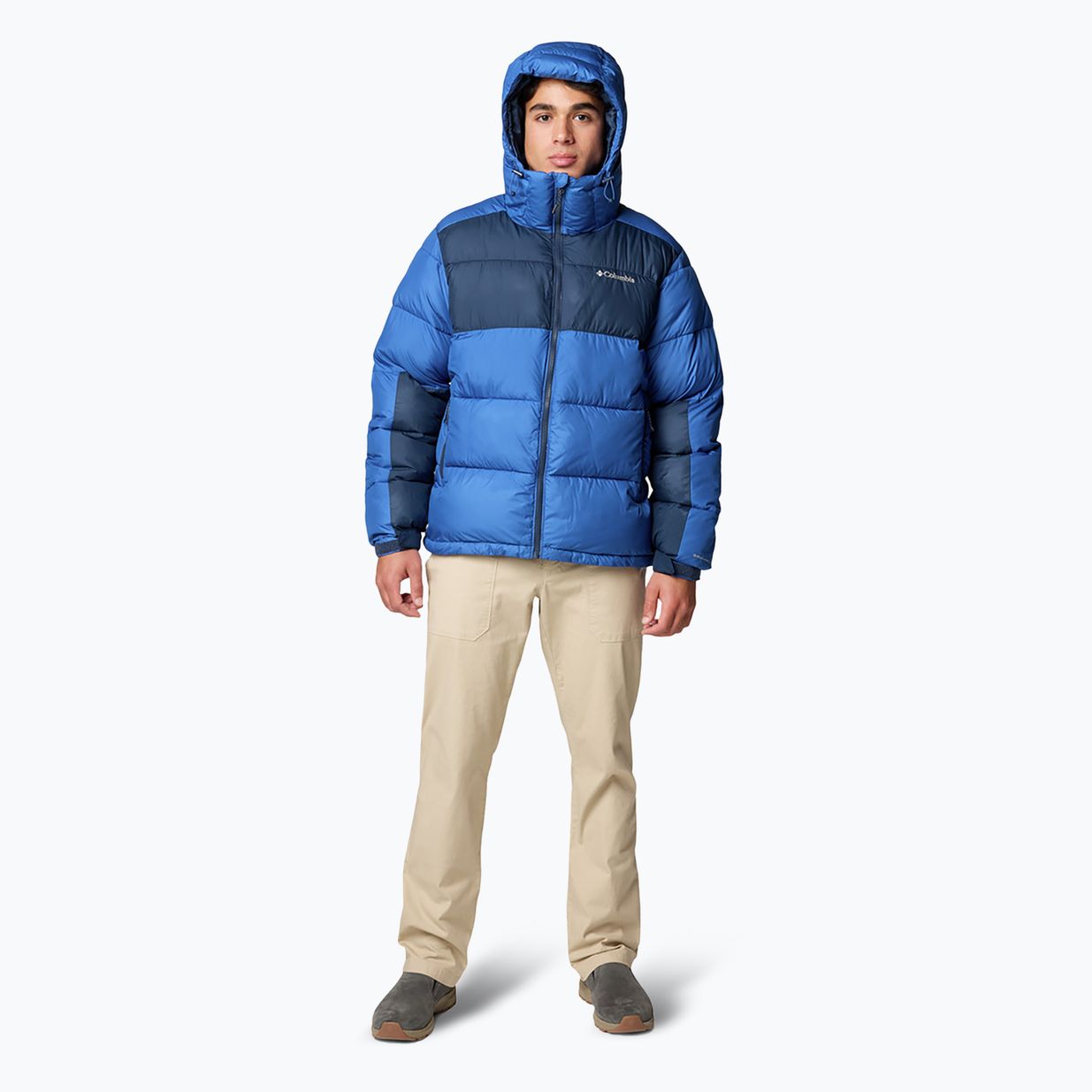 Мъжко пухено яке Columbia Pike Lake II с качулка mountain blue/ collegiate navy 2