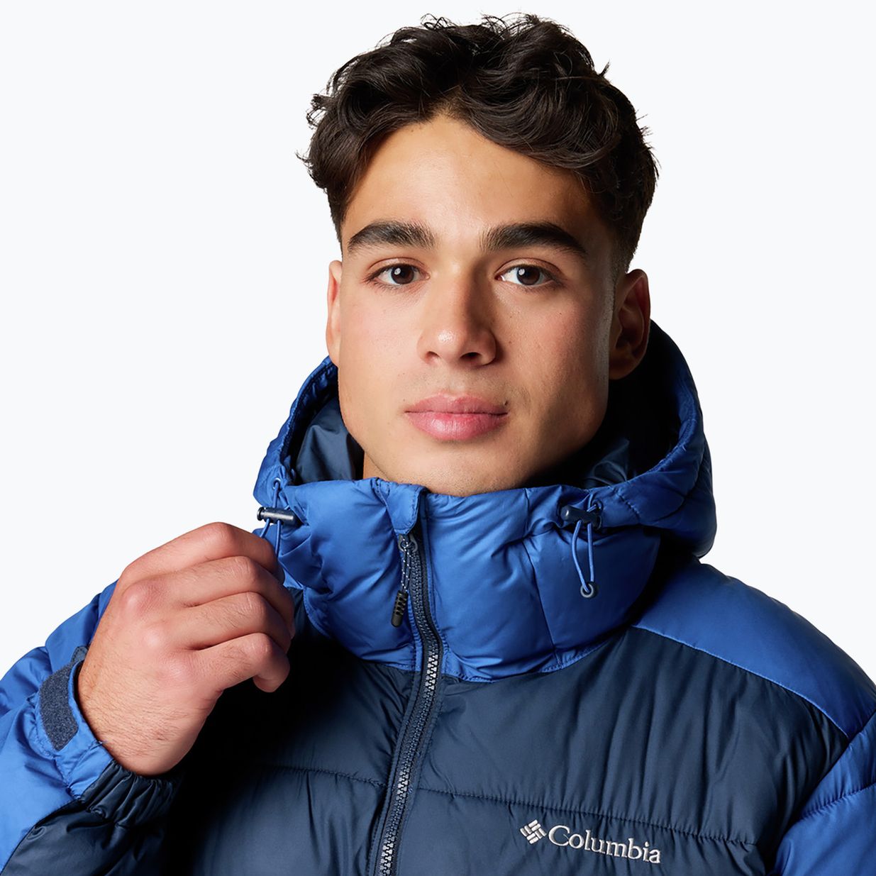 Мъжко пухено яке Columbia Pike Lake II с качулка mountain blue/ collegiate navy 7